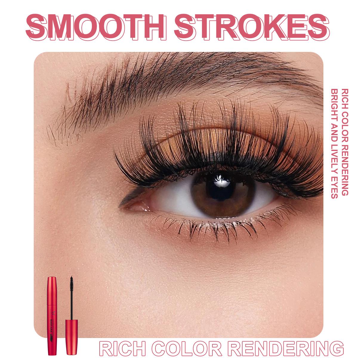WORADA Lasting Waterproof Long Lasting Mascara Volumizing Curling Lengthening Smudgeproof Fresh Natural Lashes Makeup