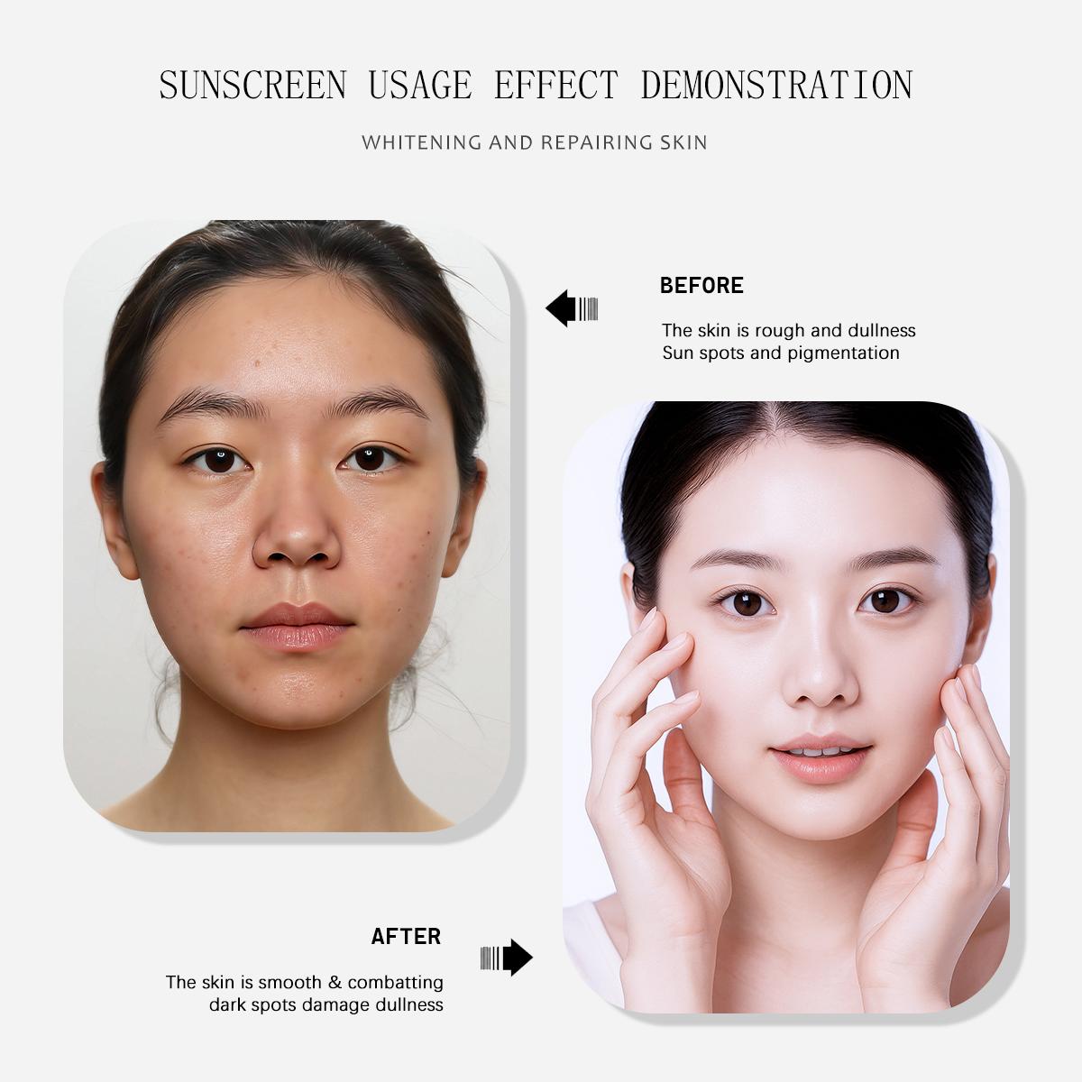 [Something Extra] WORADA SPF60 Sunscreen | 3 Pcs + Free Bonus Product | Lightweight Long-Lasting UV Protection | Portable Facial Sunscreen Easy Reapplication SPF60 PA+++