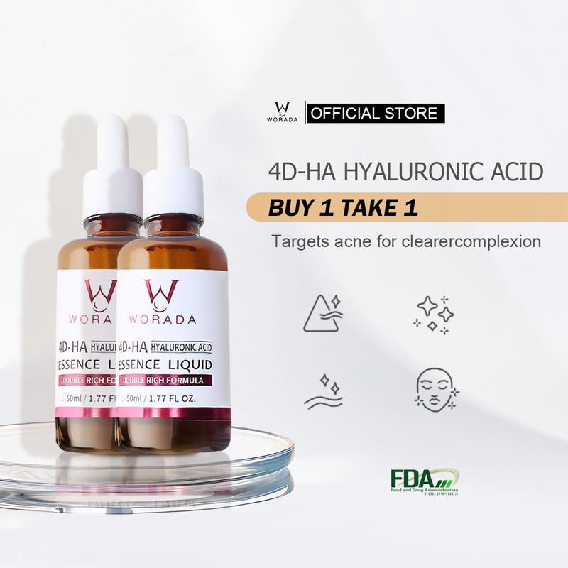 [FDA Approved] Buy1 take 1 WORADA 4DHA HYALURONIC ACID Nicotinamide WHITENING ESSENCE LIQUID Moist and Smooth Skin Enhanced Skin Radiance Serums Skincare Skin Repair Comfort Moisturizer Moisturize Pack Radiant Hydrating Brightening Moisture Daily Hydrate