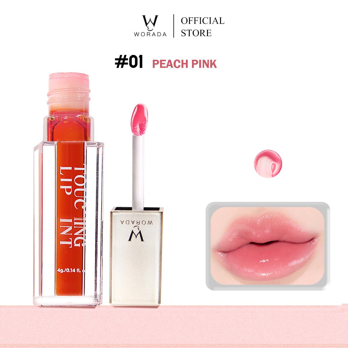 [FDA Approved]  Worada Touching Long Lasting,Refreshing  Moisturizing  Non sticky waterproof Lip Tint 0.14 fl oz Color Makeup Cosmetic Hydrate Moisturizer Moisturizer Gloss Lipgloss Flawless Lipstick liptint ni perlas noon Moisture Glossy Lip Care magenta