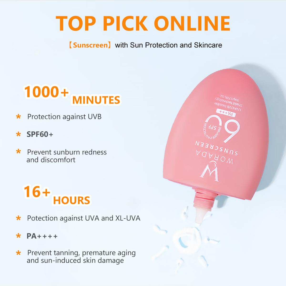 [FDA Approved] WORADA Sunscreen SPF60 PA+++ Sunblock Whitening Cream 50g And Whitening Lotion Gluta Acid Body Care Hydrating 300ml Skincare Pack Moisturizer Comfort Skin Repair Moisture Cosmetic Hyaluronic