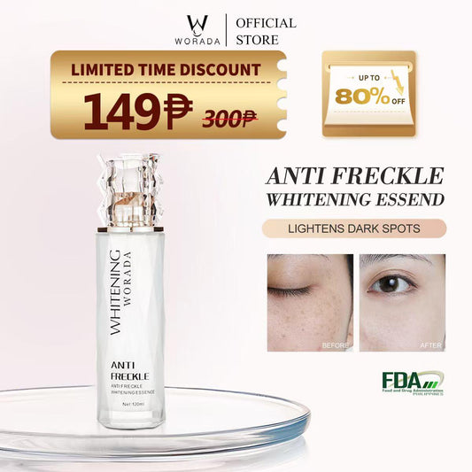 WORADA Anti Freckle Whitening Essence 120ML - Brightens Skin Tone, Hydrates, Calms Acne, for All Skin Types - Radiant & Flawless - Pack