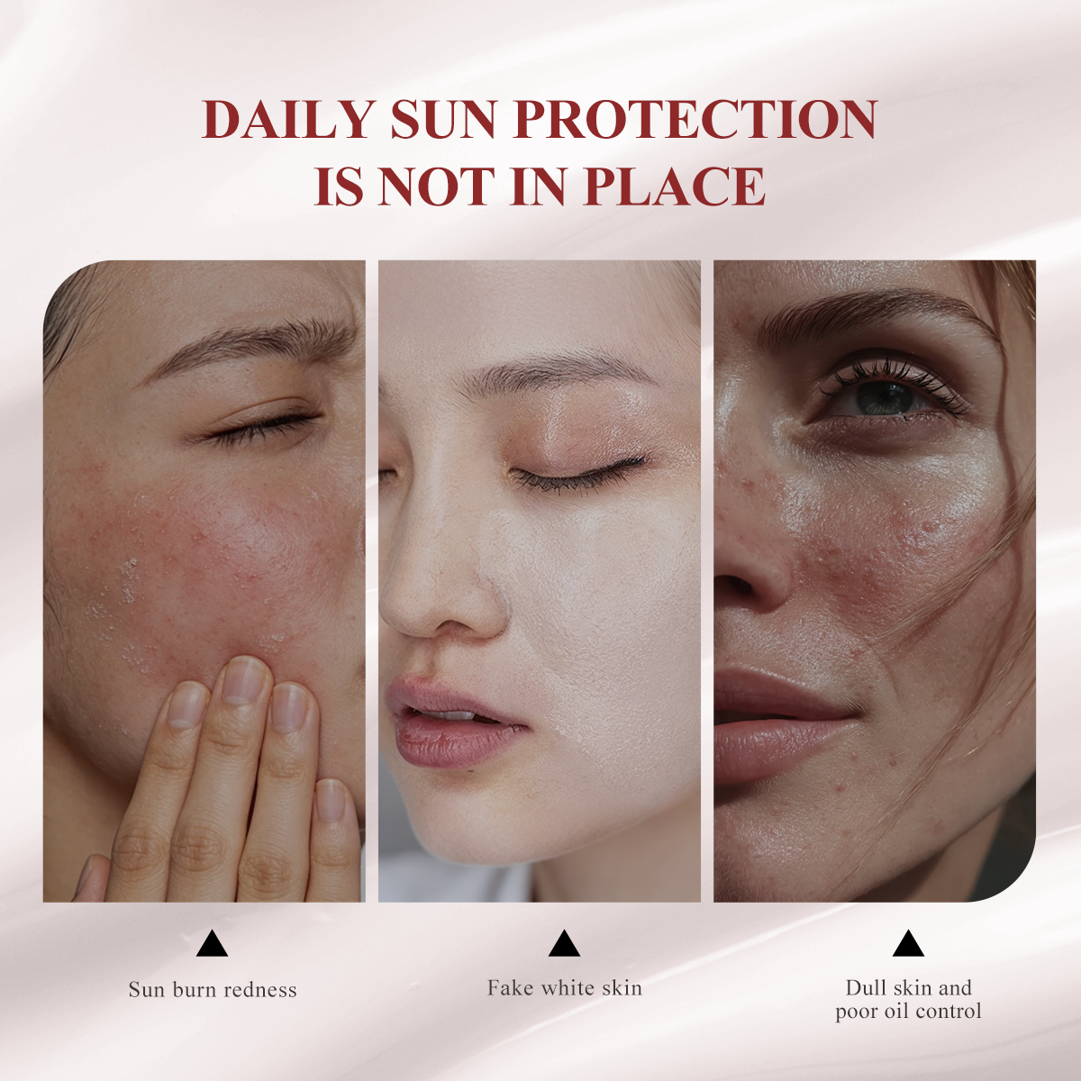 [FDA Approved] Buy 1 Take 1 WORADA Pink Tinted Sunscreen SPF 50+++Oil control water proof Lightweight & Non-Sticky, tinted sunscreen Fast Absorbing, Moisturizing UV Protection, Natural Tone-Up Effect, Skin-Friendly Daily Sunscreen Facial Hydrate Moisture