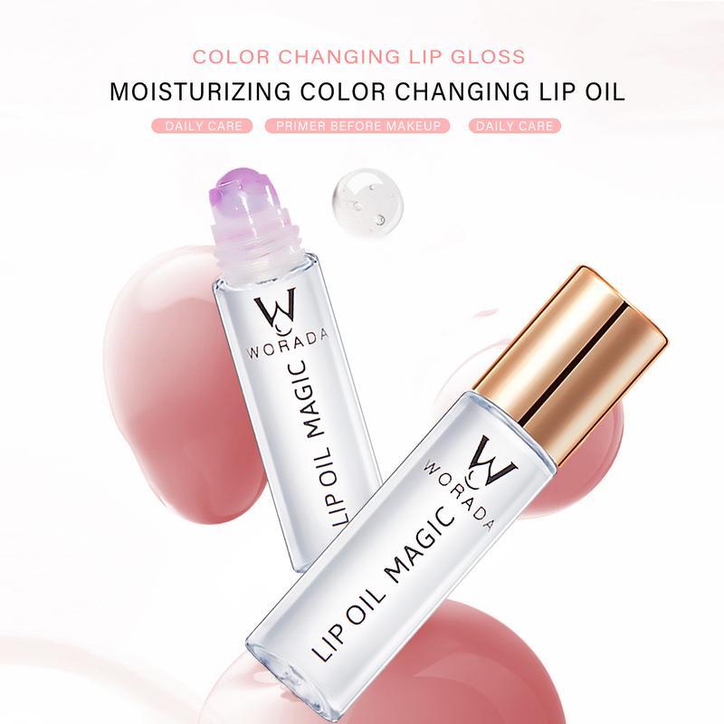 [FDA Approved] Buy 1 Get 1 Free Magic Color Changing Lip Oil Long-Lasting Smooth Lightweight Moisturizing Shiny Shimmer Plumping Tint Treatment 8.5ml Cosmetics Glossy Lip Gloss Glossy Lipstick Lip Care Makeup Moisturizer Moisturizing Matte Moisturizing