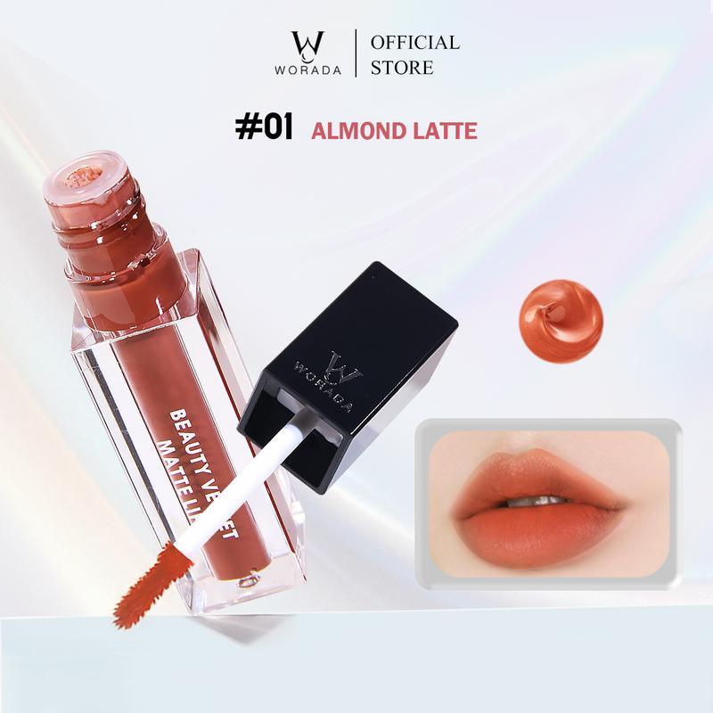 [FDA Approved]  Worada Beauty Velvet Lip Matte Waterproof Long Lasring Smudge Proof Matte 3 Color Limited edition Cosmetic Lipgloss Lipstick Makeup Lip Care Glossy grwm lip tint happy skin  jelly  orange
