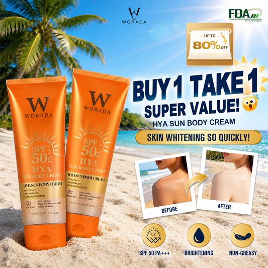 [FDA Approved] BUY 1 TAKE 1 WORADA HYA SUN BODY CREAM SPF50
