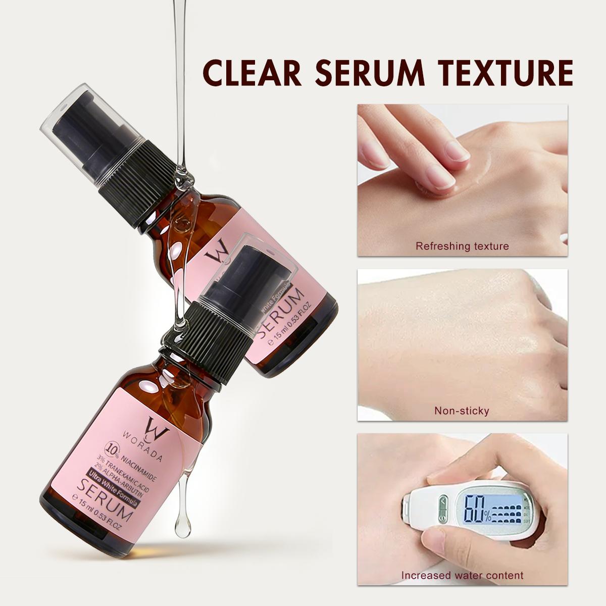【FDA Approval】WORADA 10% Niacinamide Brightening Serum, revive serum，barrier care luxury，Public，Whitening Face Essence for Acne Marks and Dark Spots,, Whitening moisturizing Fast Redness Relief, Barrier Repair, Deep Hydration Glow Skin, All Skin Types