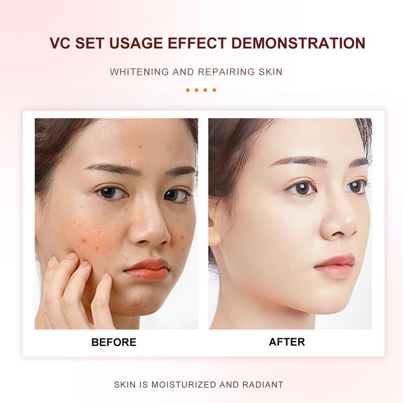 【FDA Approved】Worada  2in1 Vitamin C Bright Foam Cleanser & Bright Beauty Skin Water Set for All Skin Types Exfoliate Radiance Moisturize Hydrate Lemon Facial Cosmetic Moisture Hydrating Cleansing Moisturizer