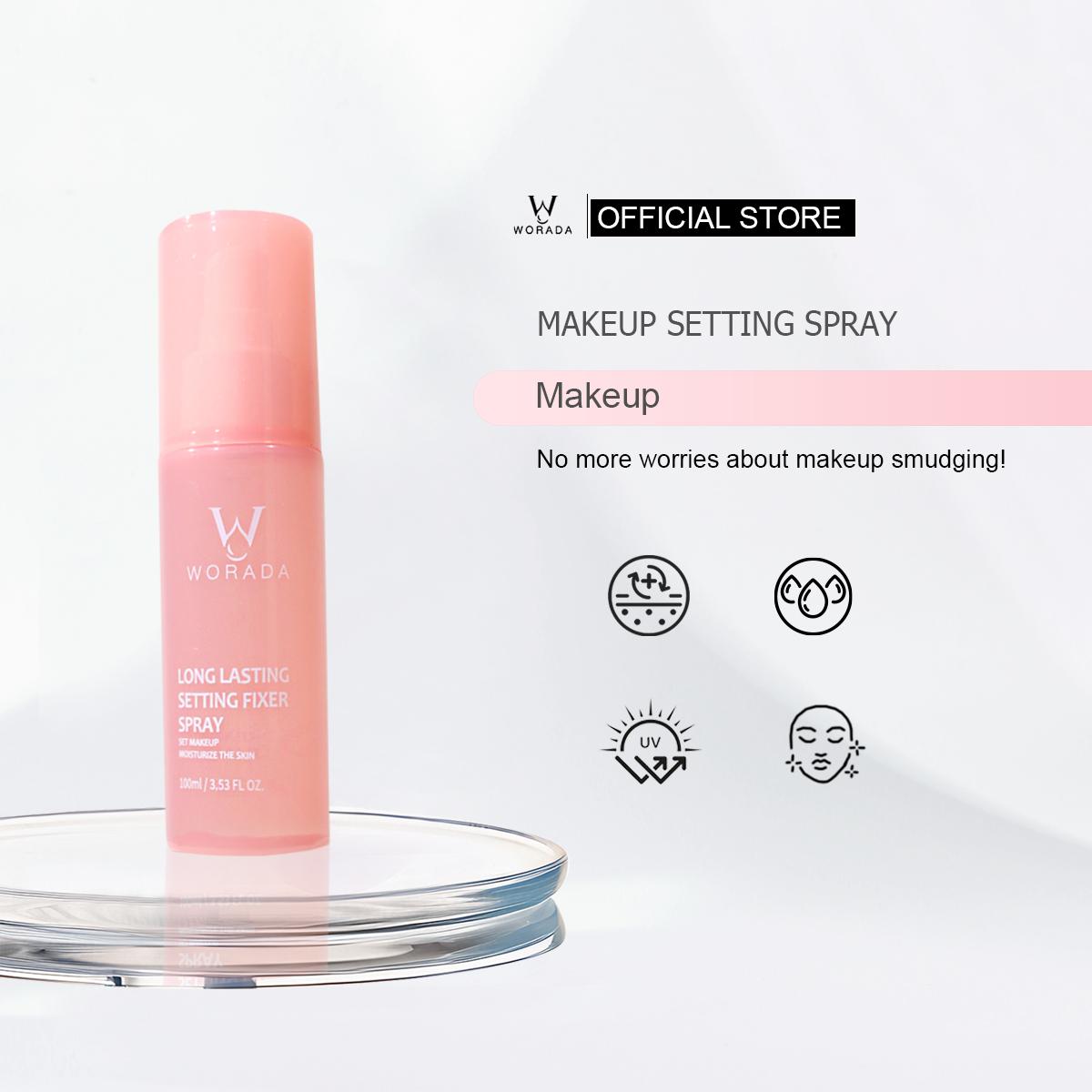 WORADA Makeup Setting Spray Water Lotion 12 Hours Long Lasting Oil Control Makeup Fixer Spray Set Moisturizing The Skin Matte Brightening Tone Up All Skin 100ml Radiant Cosmetic Moisturizer Moisture Hydrate
