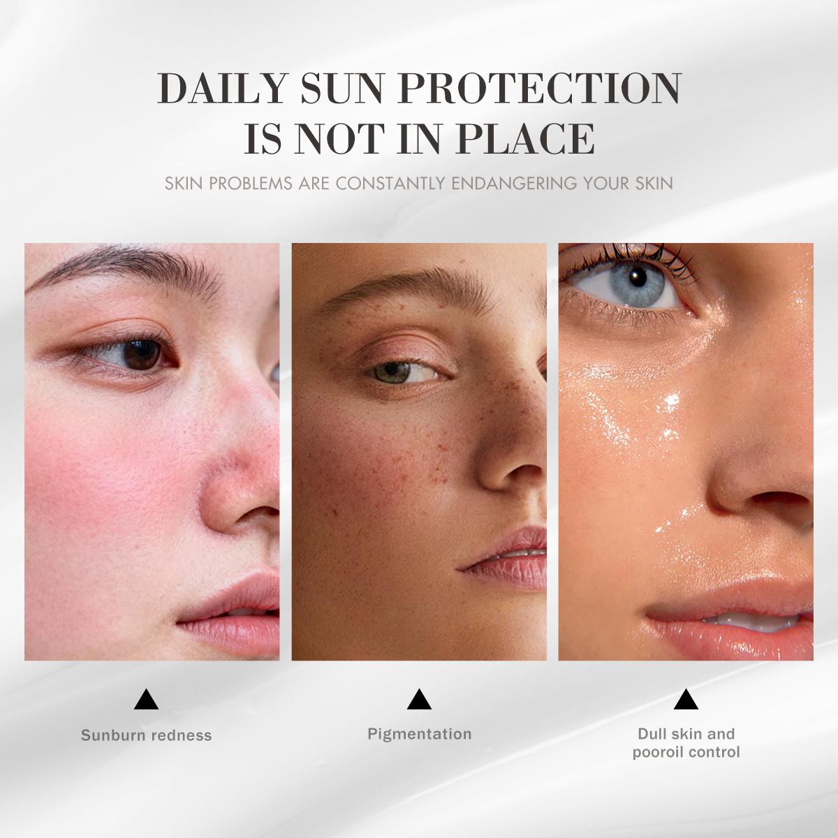 [FDA approved] Buy 1Take1 WORADA Tinted Sunscreen SPF50+++ Lightweight no white cast sun protection hydrating Vitamin E hydrating long-lasting for all skin types Gentle textureUse as a makeup primer sunscreenand gentle sunkissed Uv