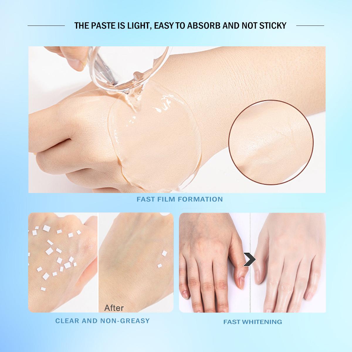 Worada SPF60+++ Sunscreen Sunblock Whitening Cream - Waterproof Long Lasting Face Body Skin 50ml All Skin Types SPF60 3IN1 Sun Protection Moisturizer Make-Up Primer - Hydrate, Moisture