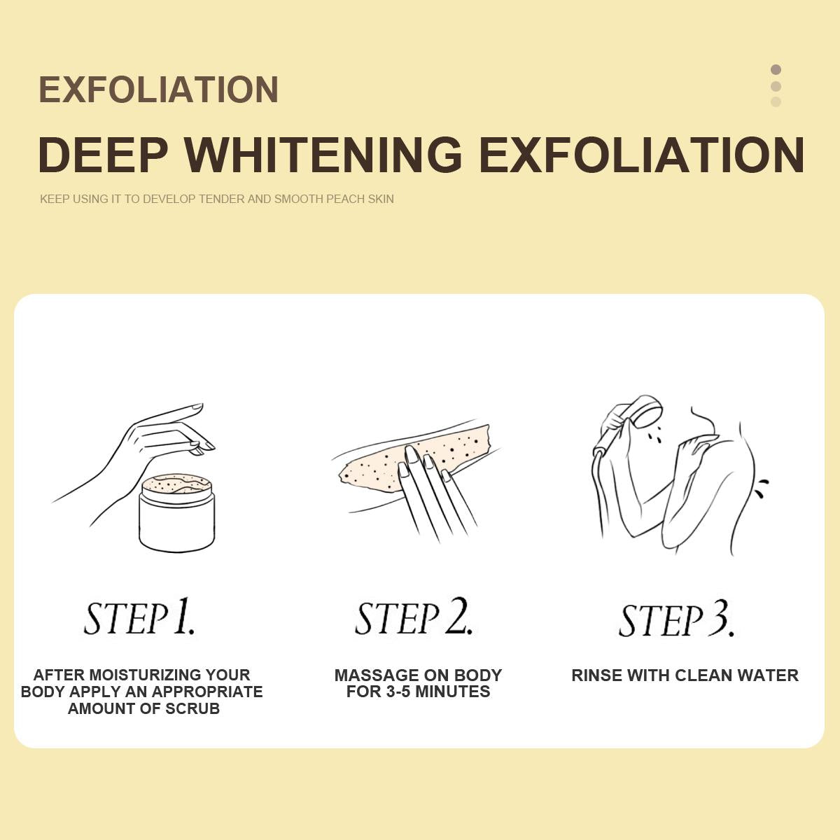 WORADA 10X Whitening Bleaching Whipped Melon Body Scrub 200g Exfoliating Gel Whitening Skin Cleaning Bath For All Skin Type (Niacinamide + Glutahione Cucumis melo extract) Body Care Skin Repair Skin Care Hydrating Moisturize Moisturizer Moisture Cleanser