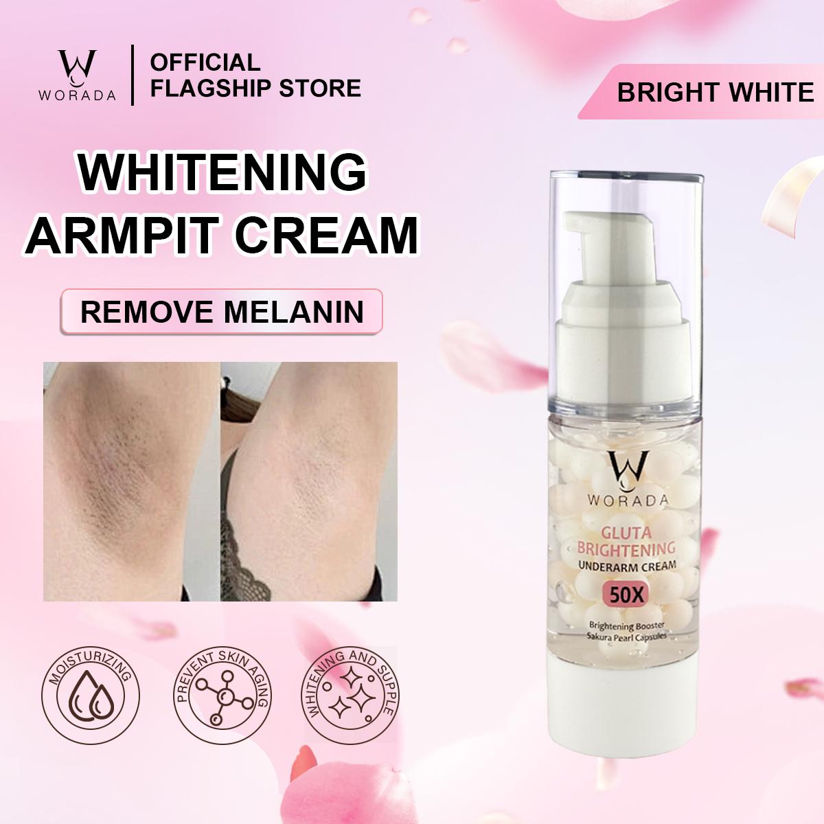 WORADA Sakura 5X Ceramide Underarm Brightening Cream Body Lotion Pearl Moisturizer 30g Skin Care Body Care - Comfort and Skin Repair Hydrating Whitening Cherry Blossom Evening Gel Smooth Moisture Storage Radiant Glutathione