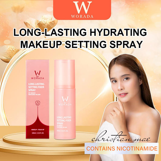 WORADA Makeup Setting Spray Water Lotion 12 Hours Long Lasting Oil Control Makeup Fixer Spray Set Moisturizing The Skin Matte Brightening Tone Up All Skin 100ml Radiant Cosmetic Moisturizer Moisture Hydrate