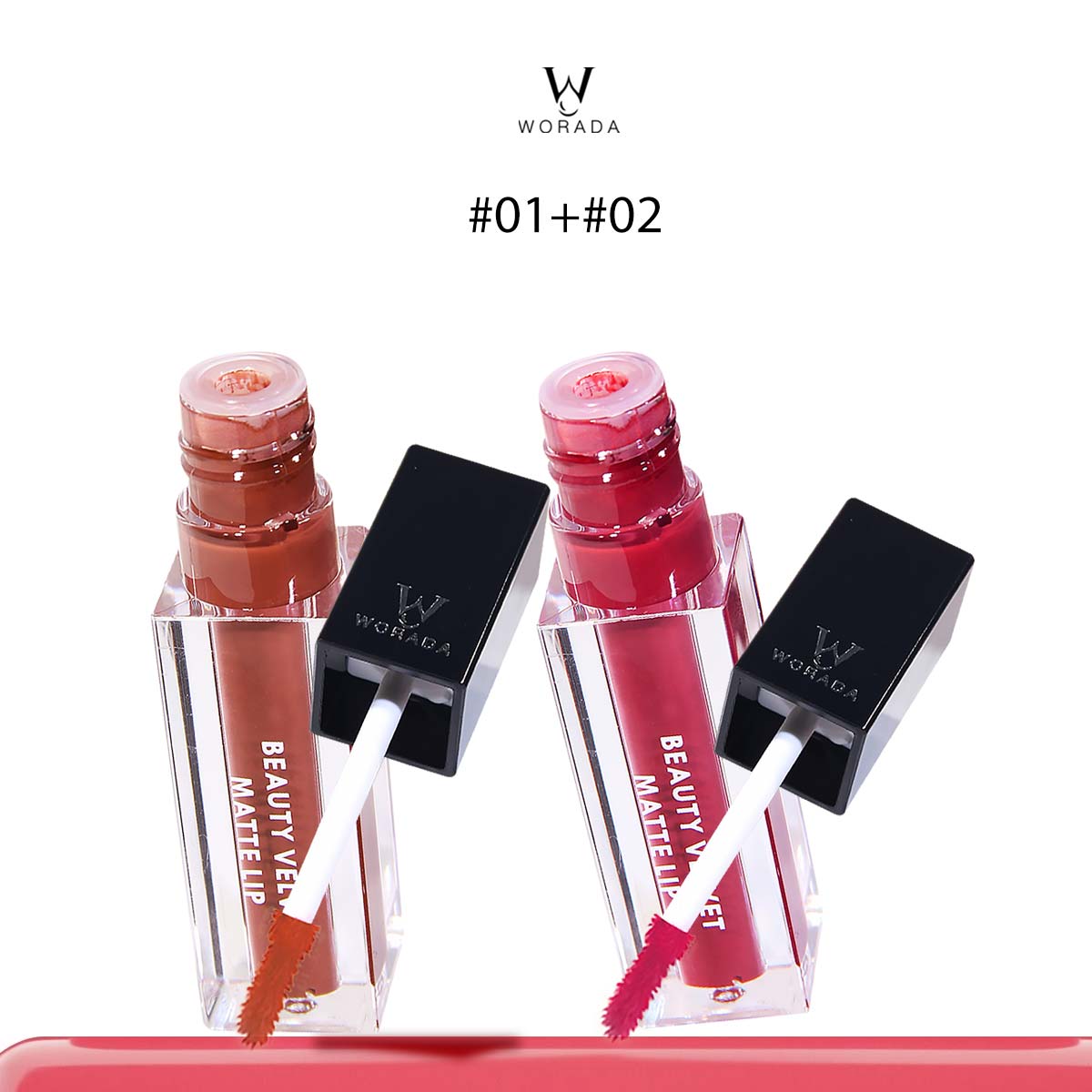 [FDA Approved] Buy 1 take 1 Worada Beauty Velvet Lip Matte WaterproofLong Lasring Smudge Proof Matte 3 Color Limited editionCosmetic Lipgloss Lipstick Makeup Lip Care Glossy grwm liptint happy skin jelly water tint