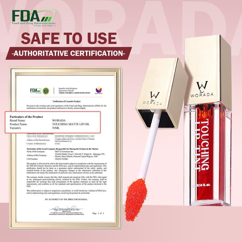 [FDA Approved]  Worada Buy 1 take 1Touching Long Lasting Refreshing Moisturizing Non sticky waterproof Lip Tint Color Makeup Cosmetic Hydrate Moisturizer Moisturizer Gloss Lipgloss Flawless Lipstick liptint Moisture Glossy Lip Care magenta water tint