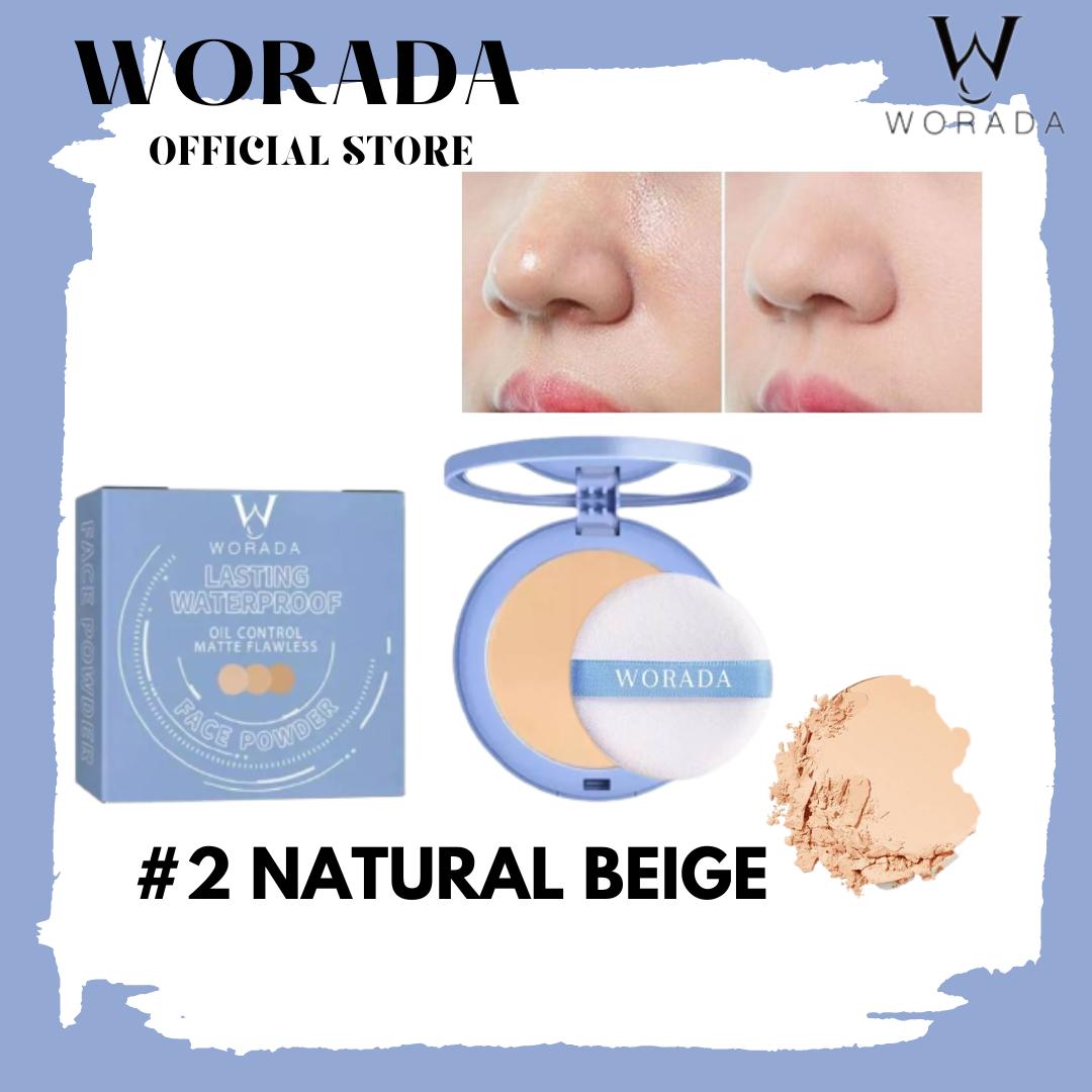 WORADA Face Powder Oil Control Long Lasting 24H Locking Makeup Face Powder Foundation Matte With Powder Puff Silky Water Proof Cosmetic Beige Setting compact  powder powder  foundation