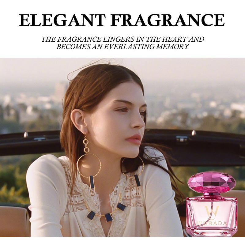 【FDA Approved】WORADA  Crystal Perfume Women's Love Fragrance Long Lasting Sweet Perfume Floral Fruity Lasting Fragrance 50ml  Fragrance Mist Perfume