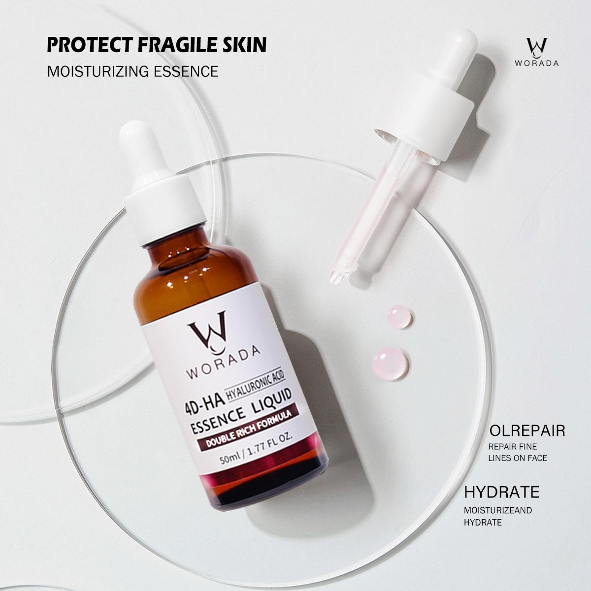 [FDA Approved] Buy1 take 1 WORADA 4DHA HYALURONIC ACID Nicotinamide WHITENING ESSENCE LIQUID Moist and Smooth Skin Enhanced Skin Radiance Serums Skincare Skin Repair Comfort Moisturizer Moisturize Pack Radiant Hydrating Brightening Moisture Daily Hydrate