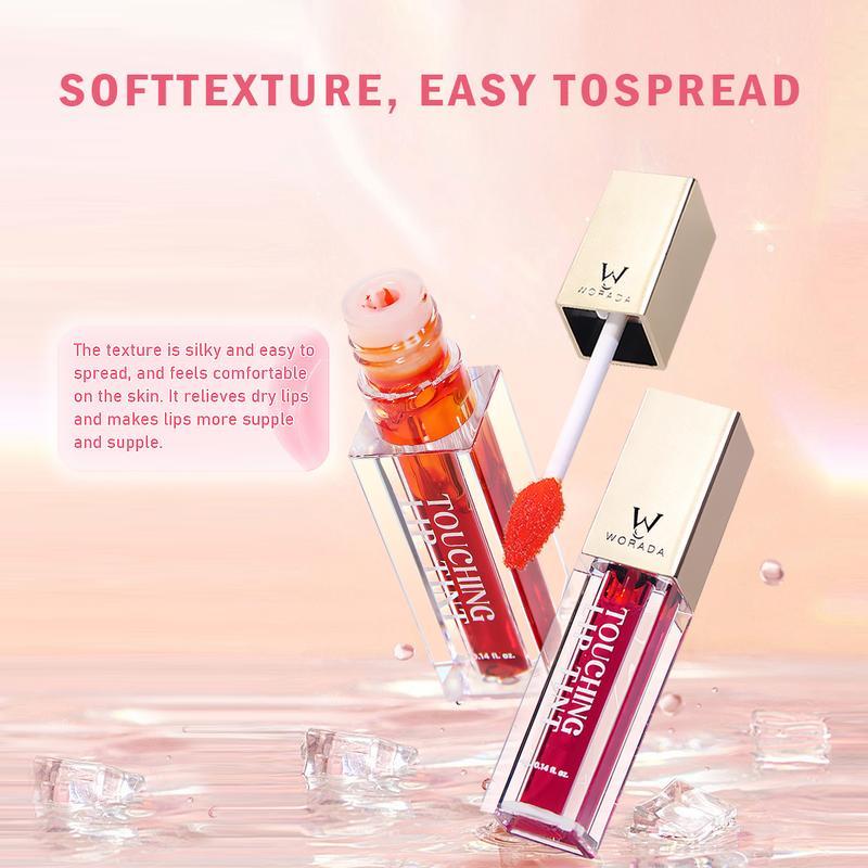 [FDA Approved]  Worada Buy 1 take 1Touching Long Lasting Refreshing Moisturizing Non sticky waterproof Lip Tint Color Makeup Cosmetic Hydrate Moisturizer Moisturizer Gloss Lipgloss Flawless Lipstick liptint Moisture Glossy Lip Care magenta water tint