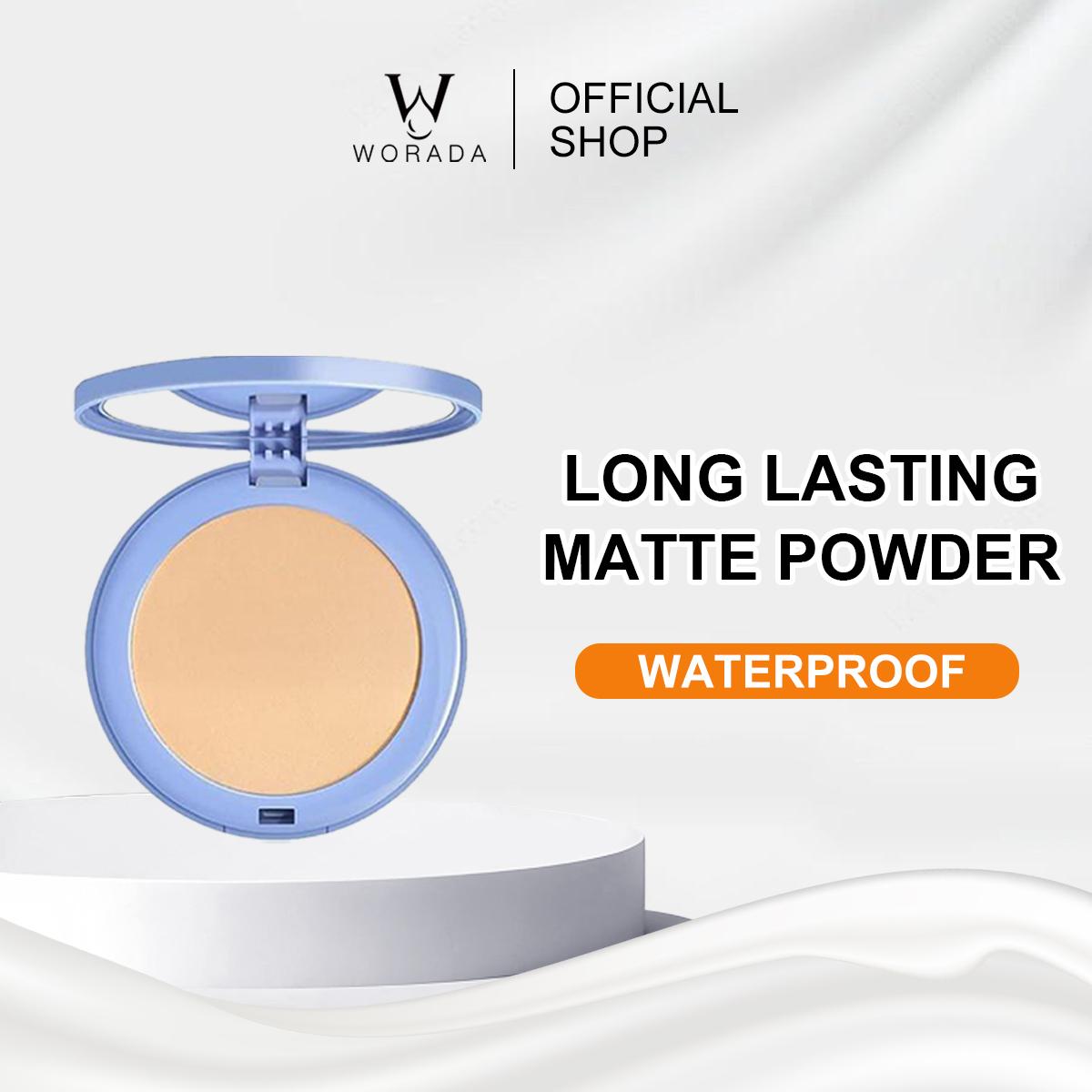 WORADA Face Powder Oil Control Long Lasting 24H Locking Makeup Face Powder Foundation Matte With Powder Puff Silky Water Proof Cosmetic Beige Setting compact  powder powder  foundation