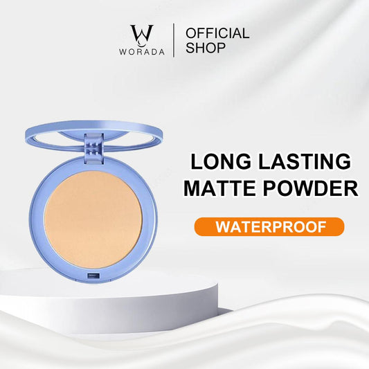 WORADA Face Powder Oil Control Long Lasting 24H Locking Makeup Face Powder Foundation Matte With Powder Puff Silky Water Proof Cosmetic Beige Setting compact  powder powder  foundation