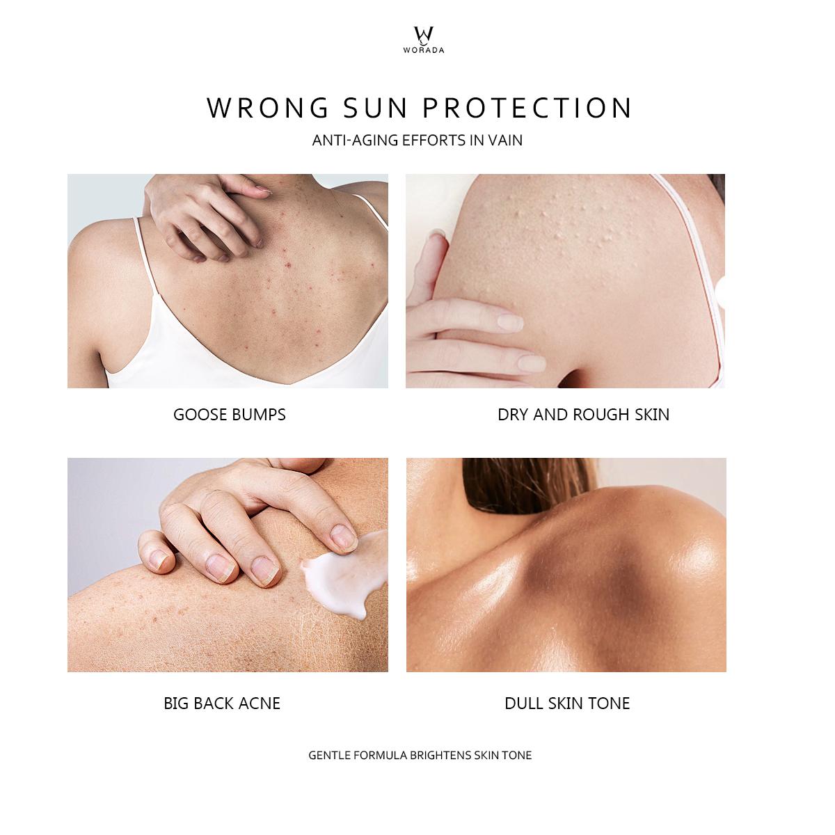 [FDA approved] BUY 1 TAKE 1 WORADA SPF60 Facial Whitening Sunscreen and SPF50 Papaya Lotion W/Gluta Acid And Papaya Extract Whitening Body Care Skin Repair Skin Care Hydrating Moisturize For All Skin Type Cream Daily Moisturizer Uv Moisture Hydrate