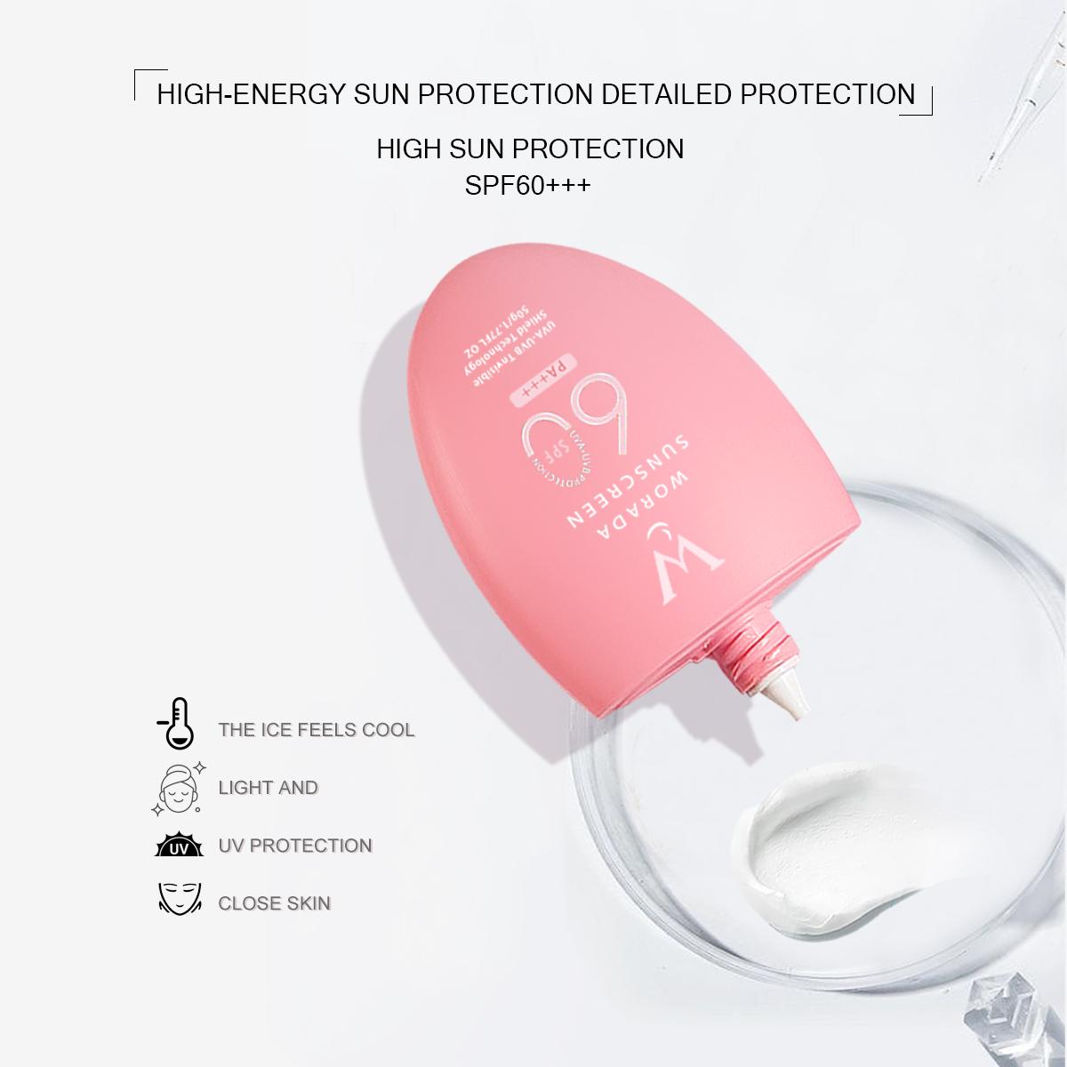 [FDA APPROVED] WORADA SPF60 3IN1 Sunscreen Whitening Cream Waterproof LongLasting Face Body Skin All Skin Types SUNSCREEN ️Sun Protection Moisturizer MakeUp Primer Facial Lightweight Skincare Skin Repair Comfort Hydrating Uv Brightening Hydrate Moisture