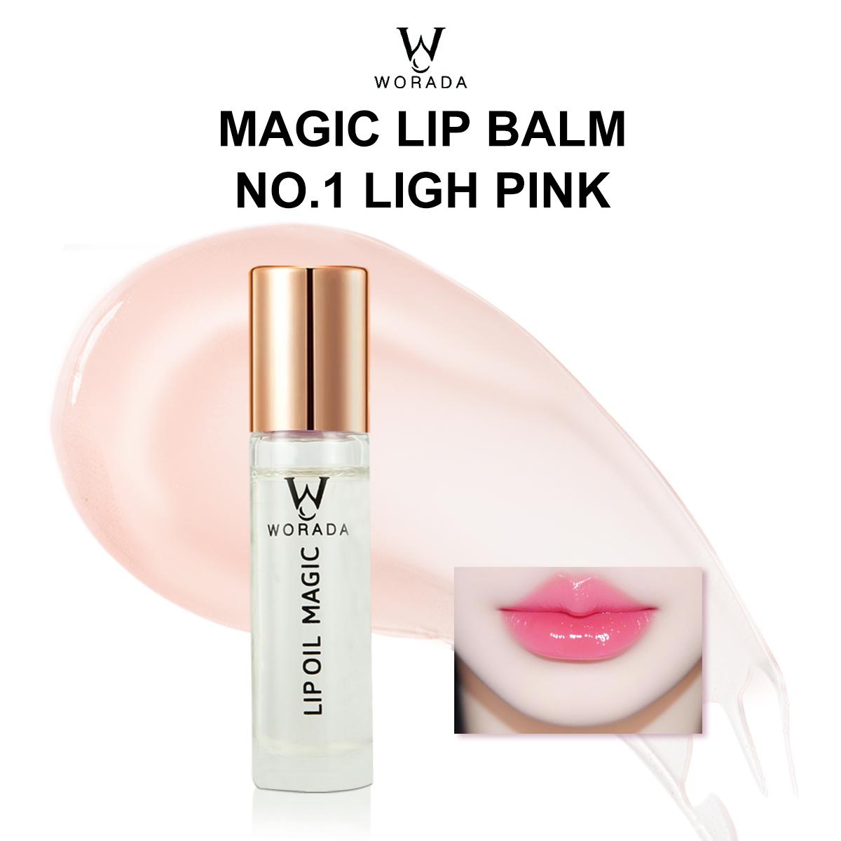 [FDA Approved] WORADA Magic change color Lip Oil Long Lasting Smooth Lightweight Moisturizing Shine Shimmer Plumping Tint Care 8.5ml Cosmetic Gloss Lipgloss Glossy Lipstick Lip Care Makeup Moisturizer Hydrate Matte Moisture Pack kay gandaserum lips Brush