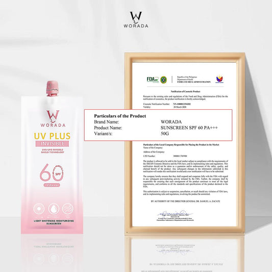 [FDA Approved] Buy 1 Take 1 WORADA New Upgraded Portable SPF60 UV Plus Face Sunscreen 3in1, Outdoor High Protection Sunblock, Whitening Moisture Lock, Long-lasting Waterproof, Easy to Carry for Commuting Travel, Hydrating Brightening Daily Face Protection