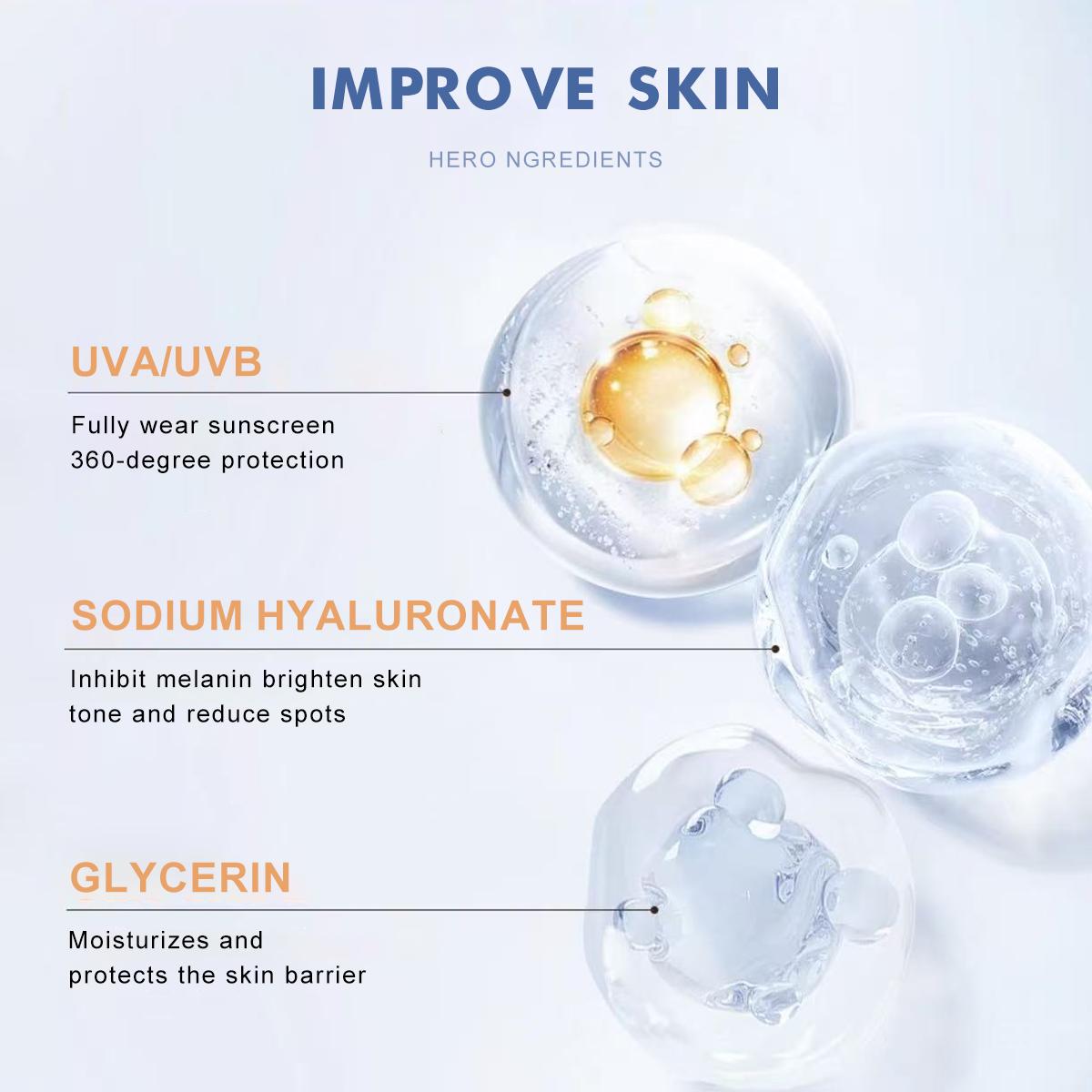 [FDA Approved] BUY 1 TAKE 1 WORADA HYA SUN BODY CREAM SPF50 Easy makeup Make skin white and bright soft and smooth WATERPOOF SUNSCREEN LOTION 100ML FOR All Skin Types Body Care Hydrating Waterproof Uv Pack Cosmetic Comfort Moisturizer Moisture Sunblock