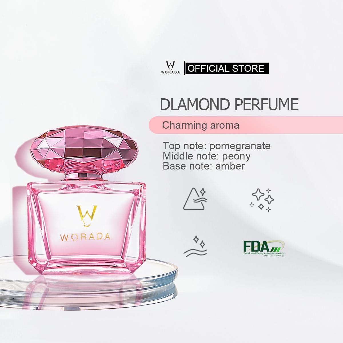 【FDA Approved】WORADA  Crystal Perfume Women's Love Fragrance Long Lasting Sweet Perfume Floral Fruity Lasting Fragrance 50ml  Fragrance Mist Perfume