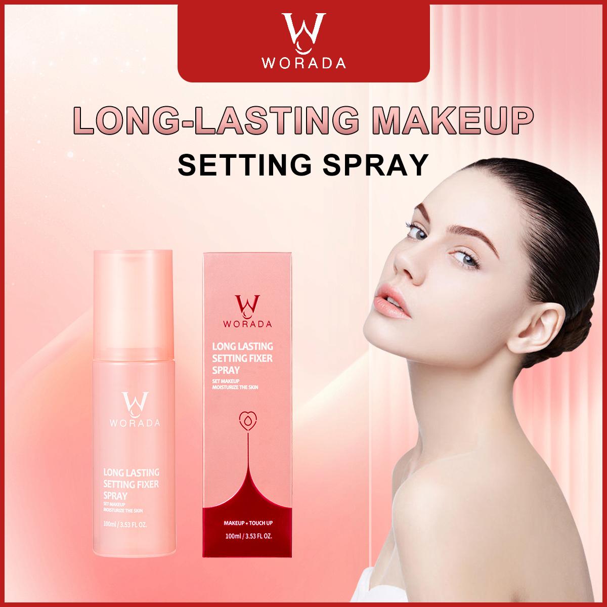 WORADA Makeup Setting Spray Water Lotion 12 Hours Long Lasting Oil Control Makeup Fixer Spray Set Moisturizing The Skin Matte Brightening Tone Up All Skin 100ml Radiant Cosmetic Moisturizer Moisture Hydrate