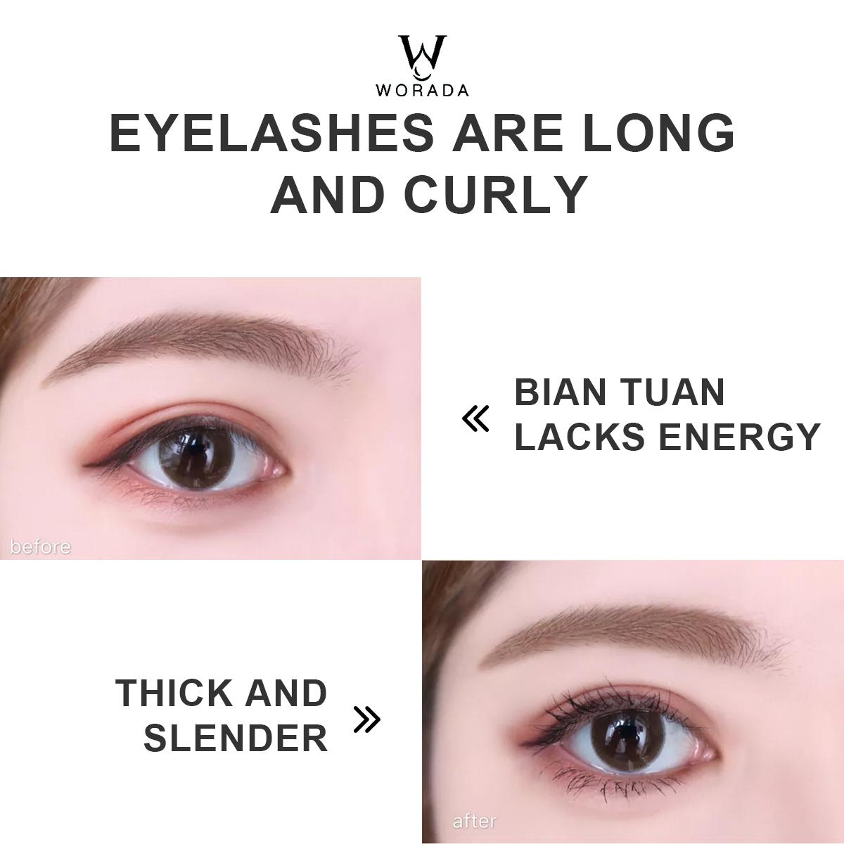 WORADA Lasting Waterproof Long Lasting Mascara Volumizing Curling Lengthening Smudgeproof Fresh Natural Lashes Makeup