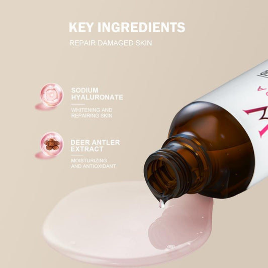 WORADA 4D-HA HYALURONIC ACID Nicotinamide WHITENING ESSENCE LIQUID 50ML | Moist and Smooth Skin | Enhanced Skin Radiance Serums Skincare Skin Repair Comfort Moisturizer Moisturize Pack Radiant Hydrating Brightening Moisture Daily Hydrate