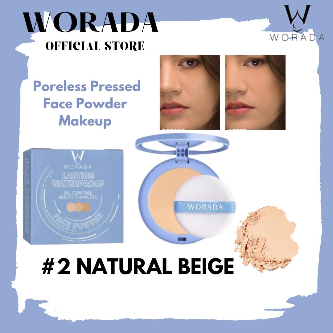 WORADA Face Powder Oil Control Long Lasting 24H Locking Makeup Face Powder Foundation Matte With Powder Puff Silky Water Proof Cosmetic Beige Setting compact  powder powder  foundation