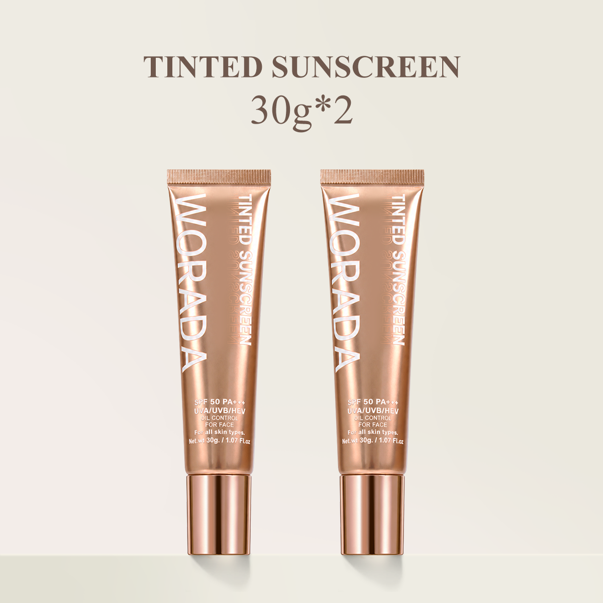 [FDA Approved] WORADA Tinted Sunscreen SPF50+++
